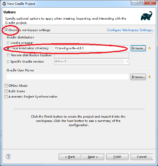 gradle path