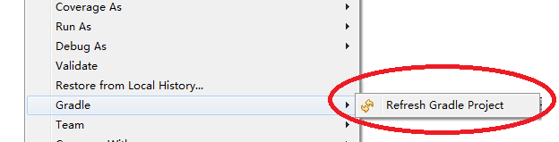 refresh gradle