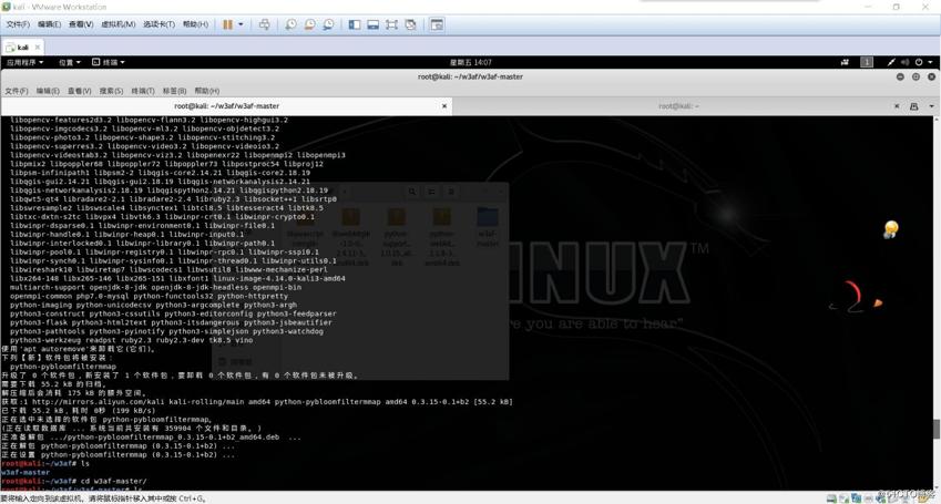 Kalilinux安装w3af