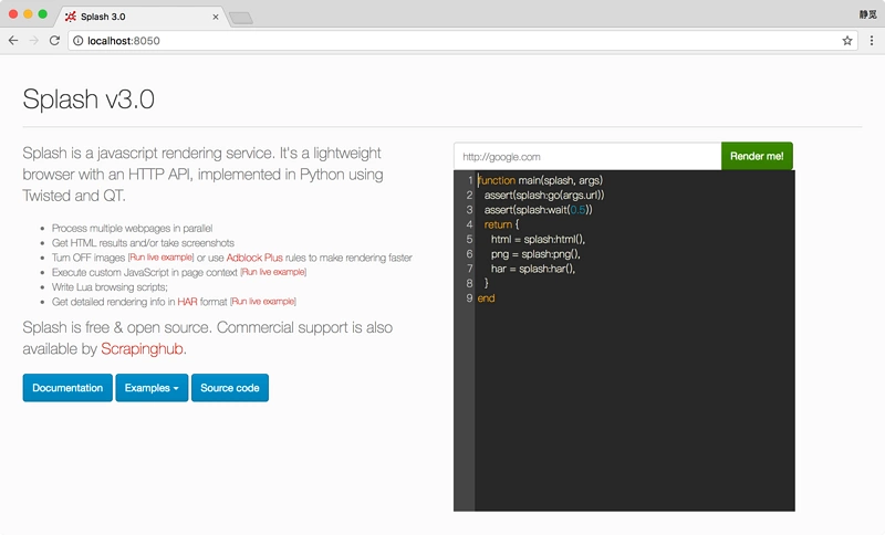 Python3网络爬虫实战-11、爬虫框架的安装：ScrapySplash、ScrapyRedis